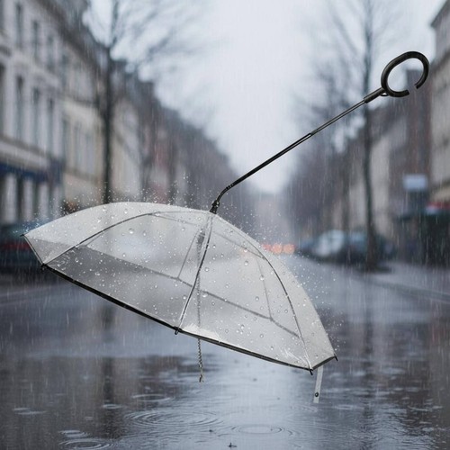 Parapluie transparent chien - parapluie,