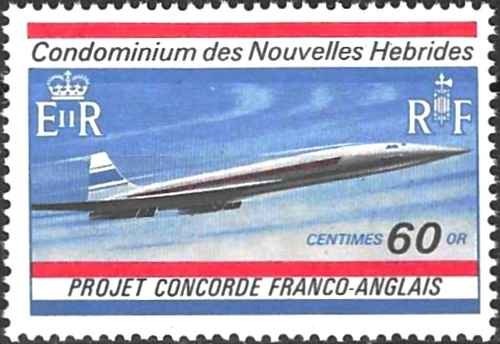 Timbre avions concorde nlles - timbre,