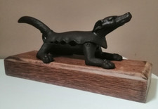 Mâche bouchon d'apothicaire du XIX ème forme de chien en fonte