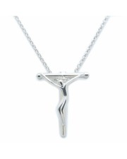 Preloved tiffany & co Crucifix Pendant Necklace Women Silver One Size