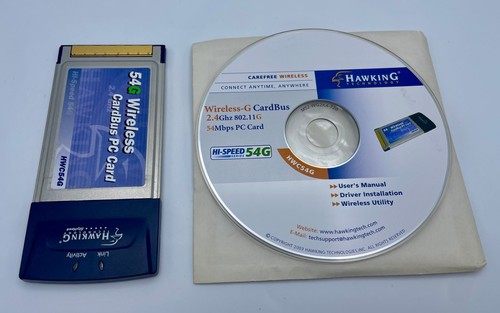 Hawkins hwc54g wireless pcmcia - hawkins,