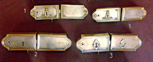 Serrures bronze doré