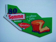 MAGNET DÉPART’AIMANT LE GAULOIS CARTE DE FRANCE DÉPARTEMENT 80 SOMME