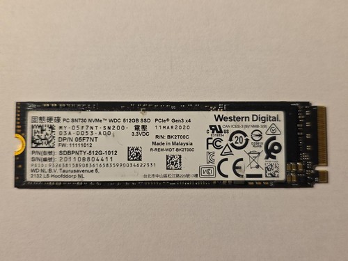 Sn730 512go ssd nvme m - pc,