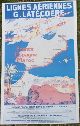 Affiche lignes aériennes - aÉriennes, g
