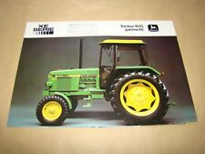 Publicité JOHN DEERE Tracteur 1640 Gamme X-E 4 pg no SFV Fiat IH Deutz McCormick