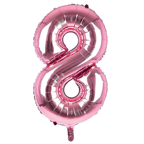 Ballon géant feuille rose