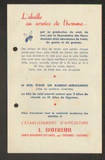 SAINTE-MARGUERITE-des-LOGES (14) APICULTURE / MATERIEL & ABEILLES "J. DUTREUIL"