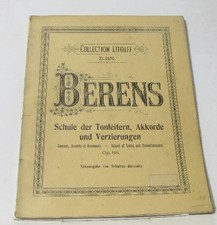 Berens schule der tonleitern akkorde und verziergungen gammes accords et