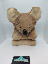 Poupée Peluche Koala Vintage Cuir De Kangourou Voir Photos Défaut A Un Oeil 28cm