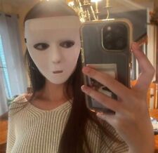 Masque Halloween Anonymous Fantôme Blanc Bals Costumes Mascarade Horreur ABS