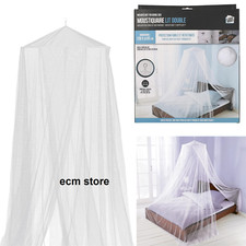 MOUSTIQUAIRE LIT DOUBLE 250 x 65 cm blanc Ciel De Lit