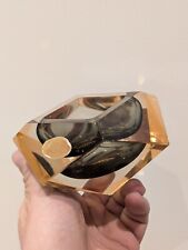 Cendrier Verre Ambre par