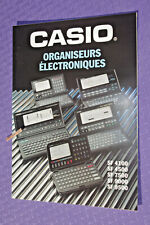 Brochure Fiche pub CASIO SF 4100 4500 7500 9000 9500 ORGANISEURS ELECTRONIQUES