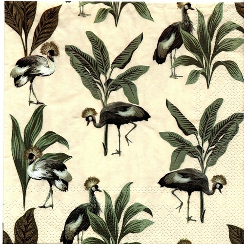 Serviettes papier oiseau - en,