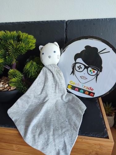 Doudou chat gris - chat,