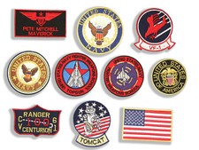 Ensemble patch costume de vol post-diplôme Pete Mitchell, 10 insignes brodés