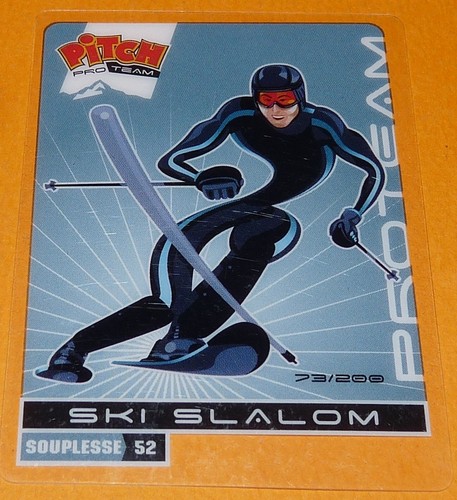 Ski slalom carte pitch - carte, pro