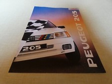 Catalogue publicitaire Peugeot 205 rally 1989   ref 1C069