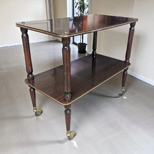 Desserte roulante vintage bois