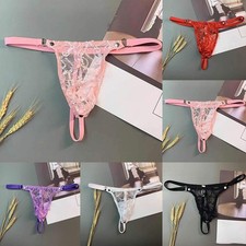 Hommes Dentelle Sexy String G-String Slip Culotte Sissy sous-V??tement Lingerie