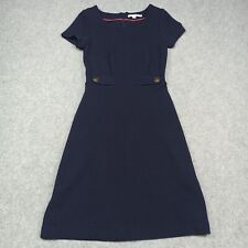 Boden Robe Femmes DE 32R UK 6R Bleu Marine coton Jersey Doublé Zip XXS 2XS WW208