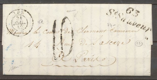 1842 lettre sauveur - 1842, 63/st