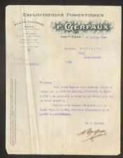 IVRY-sur-SEINE (94) EXPLOITATIONS FORESTIERES / BOIS "F. GERFAUX" en 1920