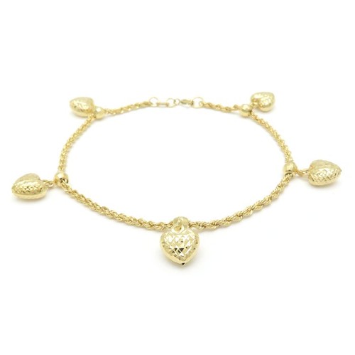 Bracelet coeur breloque - , or