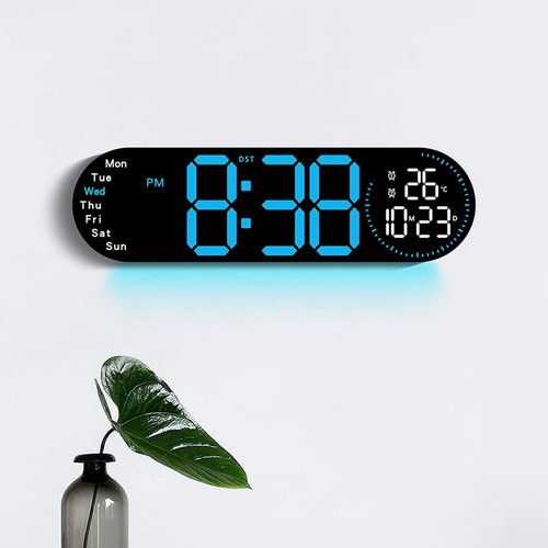 Horloge murale led double - horloge,