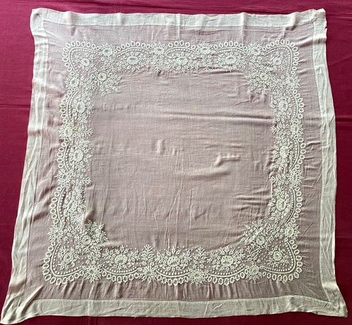 Ancien châle carré voile - ancien,