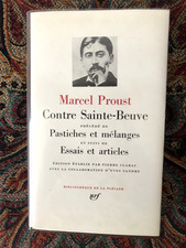 LA PLÉIADE      MARCEL PROUST    CONTRE SAINTE-BEUVE       1971
