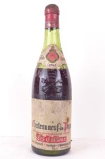 châteauneuf du pape lucien brunel les cailloux (capsule abîmée) rouge 1962