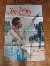 AFFICHE FILM JIMI HENDRIX WOODSTOCK 1994 PARIS 80X60 CM 