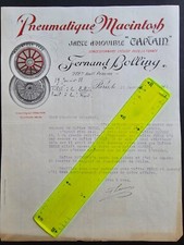 lot factures de fabriques de pneumatiques : Dunlop, Michelin, MacIntosh....