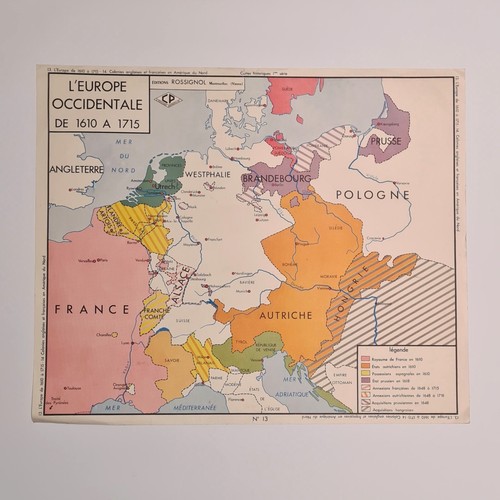 Carte scolaire rossignol rare