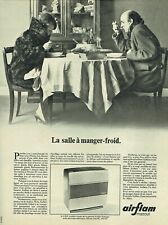 Publicité Advertising 0222 f 1969  poele mazout Airflam  salle à manger- froid