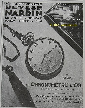 Publicite ancienne 1929 - de,