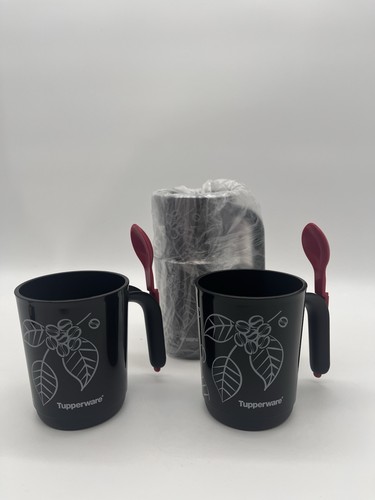 Tupperware coffee station - coffee, mugs