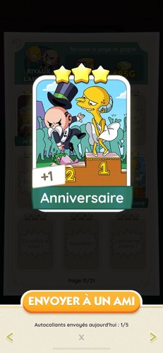 Anniversaire carte monopoly - /,