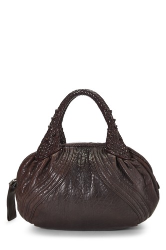 Fendi brown leather spy - fendi,