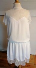 ROBE blanche et dentelle fine romantique AMY LOU taille 38
