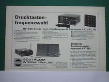 7/78 PUB SOUTHCOM ESCONDIDO RADIO HF SSB AN / URC-96 PP 7165 ORIGINAL GERMAN AD