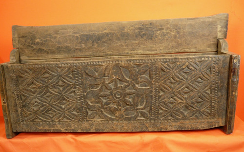 Ancien coffre bois - en, /