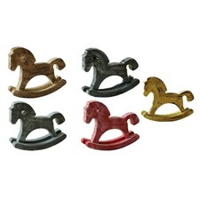 Cheval à bascule en bois