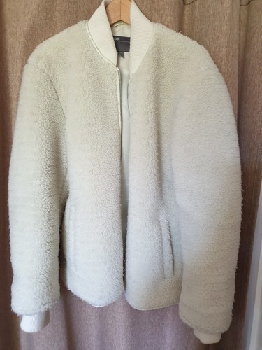 Veste blouson polaire blanche