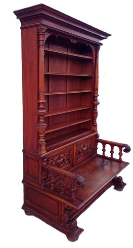 Bibliothèque banc coffre