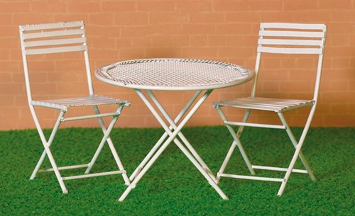 Poupées maison métal table - poupées,
