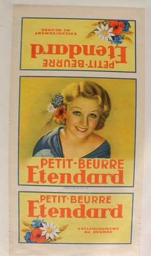 Affiche ancienne 1920 boite - affiche,