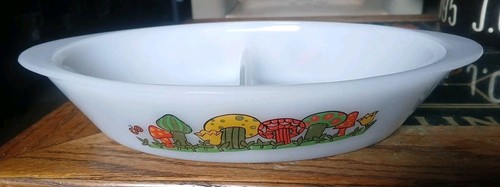 Vintage mushrooms divided - vintage,